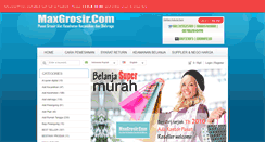 Desktop Screenshot of maxgrosir.com